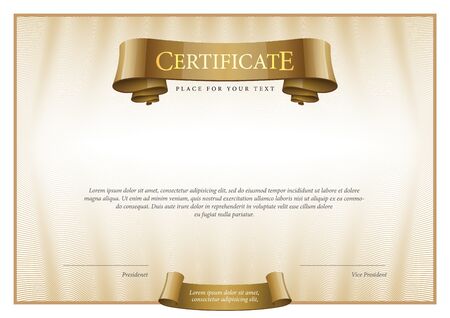 Certificate conceptのイラスト素材