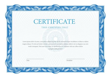 Certificate. Template diplomas, currency. Vectorのイラスト素材