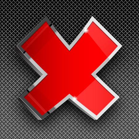 Shiny gloss red vector banner.のイラスト素材