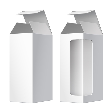 White package cardboard boxes icon.のイラスト素材
