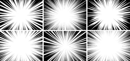 Background of radial lines for comic books.のイラスト素材