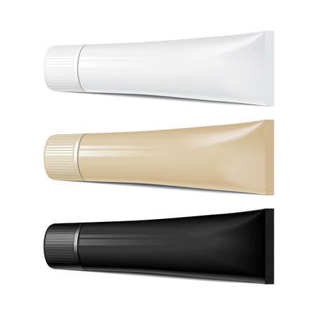 set of cosmetic productsのイラスト素材