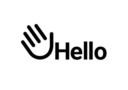 Hallo icon. Symbol or emblem. vector illustrationのイラスト素材