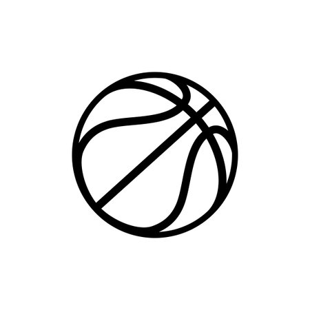 Basketball ball icon. Illustration in flat style. Vectorのイラスト素材