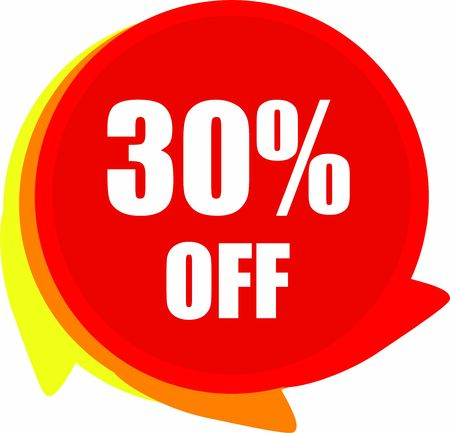 30 Percent  Off  Discount offer price label Graphicsのイラスト素材