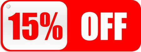 15 Percentage  Off Vector Graphicsのイラスト素材