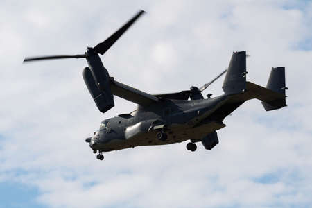FAIRFORD / UNITED KINGDOM - JULY 12, 2018: United States Air Force USAF Boeing CV-22B Osprey 08-0050...