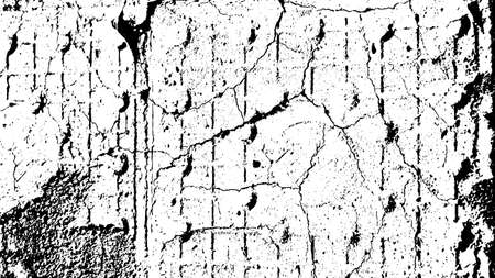 Cracked, aged background. Crack, grunge texture vector illustartion. Graphic resource for graphic design.のイラスト素材