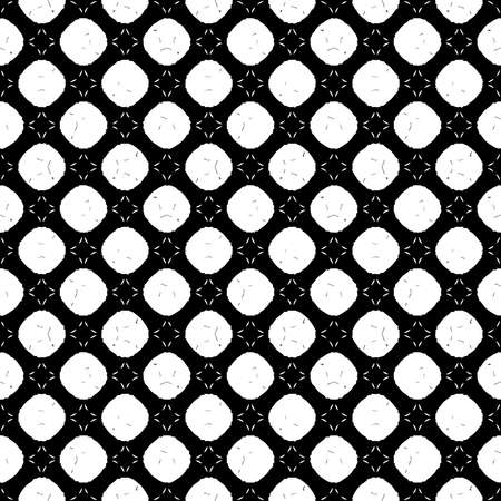 Black and white pattern texture. Bw ornamental graphic design. Mosaic ornaments. Pattern template. Vector illustration.のイラスト素材