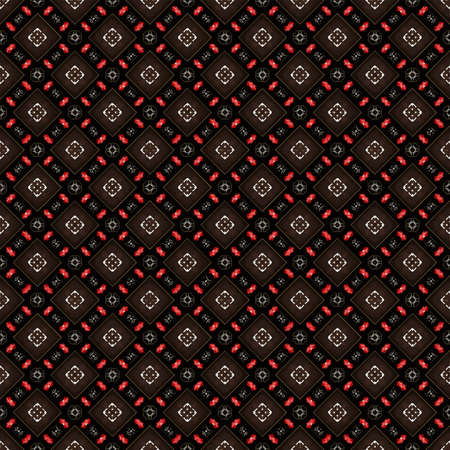 Color pattern texture. Colorful ornamental graphic design. Mosaic ornaments. Pattern template. Vector illustration.のイラスト素材