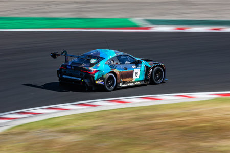 Mogyorod, Hungary - July 9, 2022: International GT Open. BMW M4 GT3. Motorsport and racing. Sports car and supercar. Grand prix and race. Action Photography.のeditorial素材