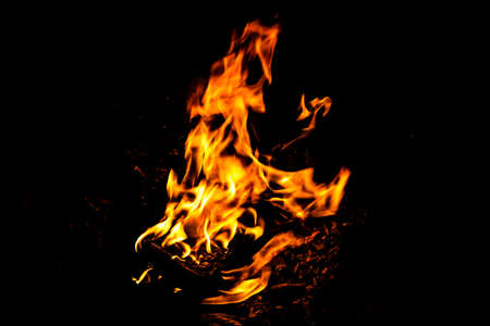 Fire flame texture. Burning material backdrop. Burn effect pattern. Blaze and torch wallpaper. Heat...
