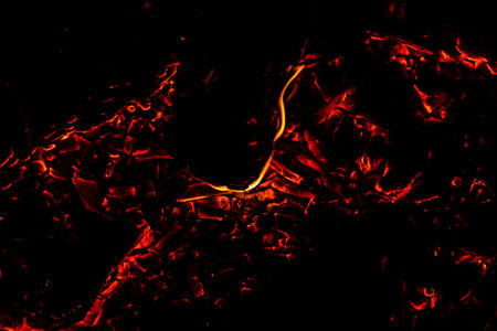 Fire flame texture. Burning material backdrop. Burn effect pattern. Blaze and torch wallpaper. Heat and haze backdrop. Exploison and hot background.の写真素材