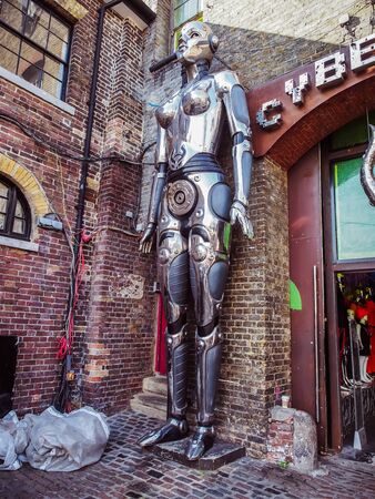 Cyberdog space and futuristic fashion shop in Stables Camden Marketのeditorial素材