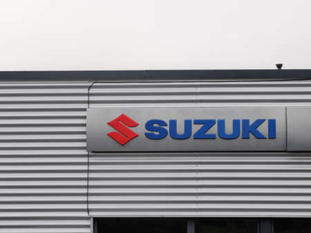 Longlaville, France - December 10 2019: Suzuki car dealer, automobile japanese brand