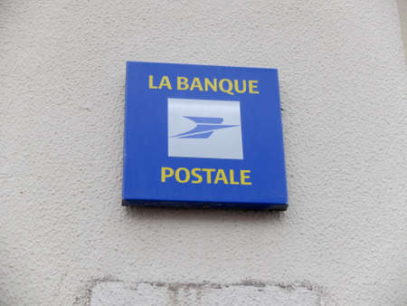 Longlaville, France - December 10 2019: La Banque Postale French bank brand logo sign
