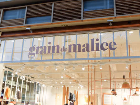 Grain of Malice storefront. Grain de Malice is a chains of ready-to-wear, shoes and fashion accessories for womenのeditorial素材