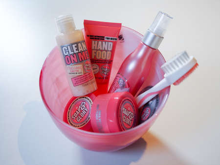 Variety of beauty products Soap and Gloryのeditorial素材