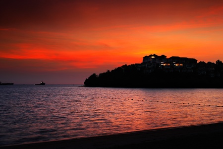 Sunrise over Phuket Thailand, are among the most beautiful in the worldのeditorial素材