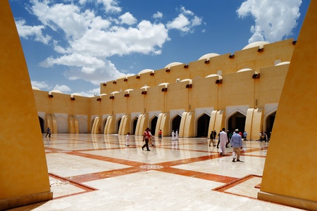 The State Mosque of Qatar, now officially called Sheikh Muhammad Ibn Abdul Wahhab Mosque  It is also known as the Grand Mosqueのeditorial素材