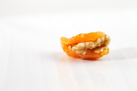 Dried Apricots stuffed sliced pistachios are a popular delicacy in the Middle East particularly Saudi Arabiaの写真素材