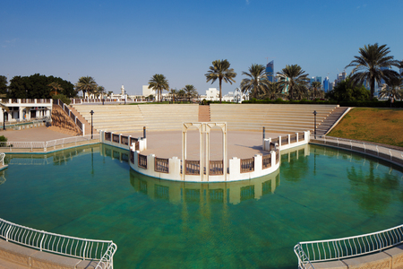 Doha, Qatar  Recreational parks are commonplace along the Corniche in the capitalのeditorial素材