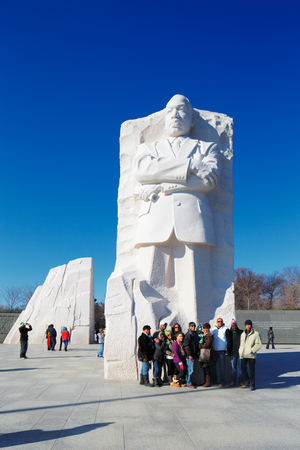 The Martin Luther King, Jr  Memorial in Washington DC, USA  Located in West Potomac Park, it commemorates the year the Civil Rights Act of 1964 became law のeditorial素材