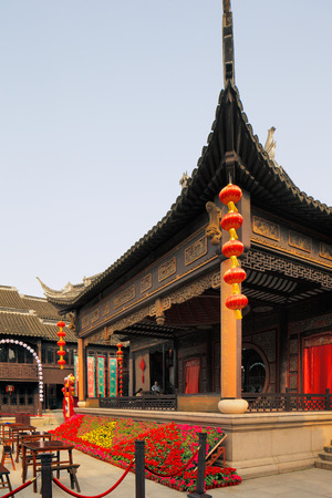 Zhouzhuang is a town in Jiangsu province of China. It is one of the most famous water townships in China, noted for its profound cultural background, the well preserved ancient residential houses and the elegant watery views のeditorial素材