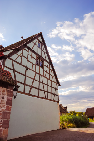 Ecomuseum of Alsace, the outdoor living museum, presentation of craftsmen and traditional houses of a village / Ungersheimのeditorial素材