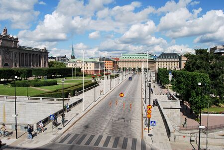 Stockholm city landscapeのeditorial素材
