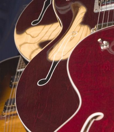 Abstract Backgroun Of Electric Guitar Bodiesの写真素材