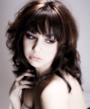 Soft Brunette Beautyの写真素材