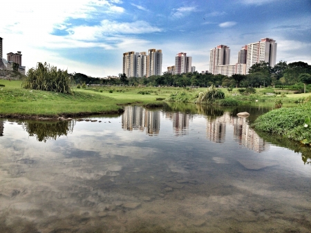 Bishan park in Singaporeの素材