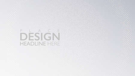 Abstract white background with glitter texture. Elegant banner with copy space. Vector illustrationのイラスト素材