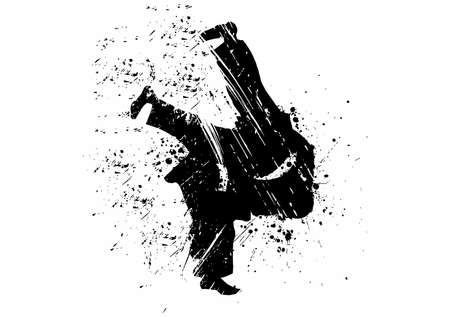 Modern martial arts and combat sports -  Japanese judo.のイラスト素材