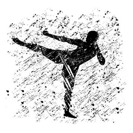 Kickboxing is a stand-up combat sport based on kicking and punching.のイラスト素材