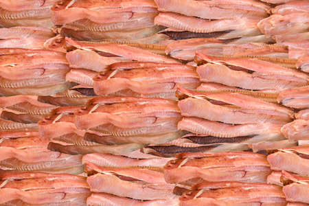 The striped snakehead. National Cambodia delicacy - dried fish.