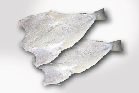 Dried salted codfish - in Portuguese, bacalhau seco â€“ bacalhau in Italian BaccalÃ .