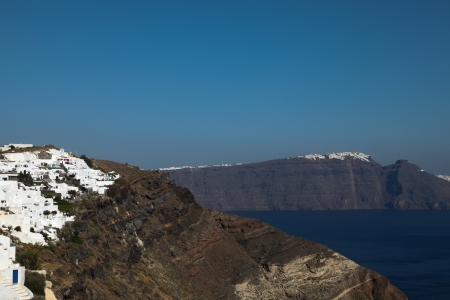 Santorini islands in the Cyclades (Greece)の写真素材
