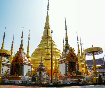 Image of pagoda at thailandの素材