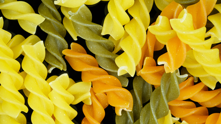 form and pattern of an ordinary household pastaの写真素材