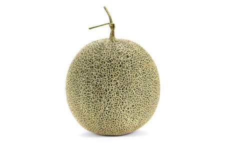 A Japanese cantaloupe isolated on white background.の写真素材