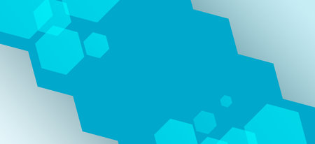 blue hexagonal background. Abstract background. Sport and trendy wallpaper concept. Technology geometric shapes. Vector illustration.のイラスト素材