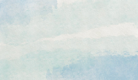 Abstract watercolor background. Blue sky with clouds. Watercolor background.のイラスト素材