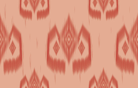 fabric ikat seamless pattern geometric ethnic traditional embroidery style.Design for background,carpet,mat,sarong,clothing,Vector illustration.のイラスト素材