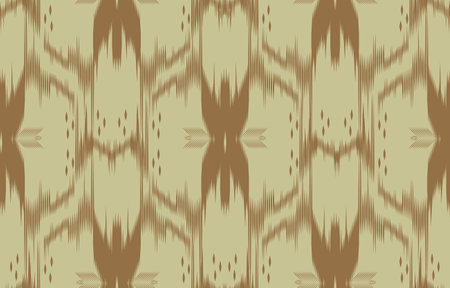 fabric ikat seamless pattern geometric ethnic traditional embroidery style.Design for background,carpet,mat,sarong,clothing,Vector illustration.のイラスト素材