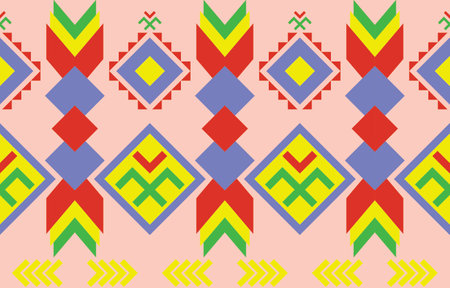 Geometric oriental tribal ethnic pattern traditional background Design for...