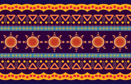 Geometric oriental tribal ethnic pattern traditional background Design for...