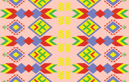 Geometric oriental tribal ethnic pattern traditional background Design for...
