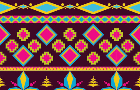 Geometric oriental tribal ethnic pattern traditional background Design for...